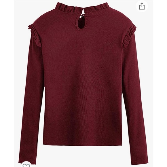 Collared ruffled slim fit blouse - Picture 4 of 6